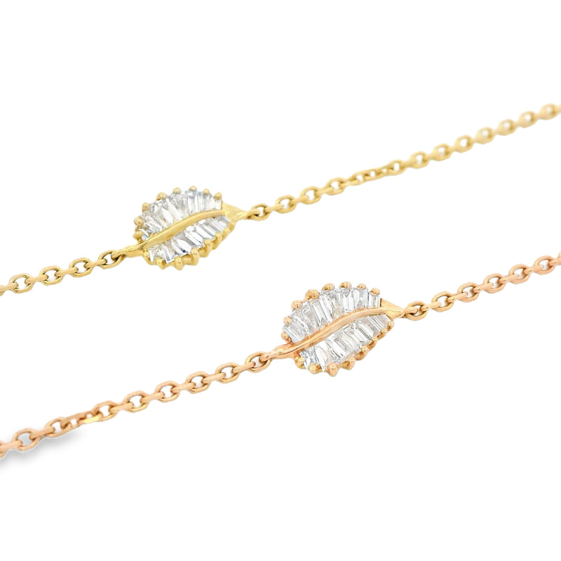 Diamond Leaf Bracelet - VAULT SALE