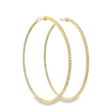 XL Diamond Hoops - VAULT SALE