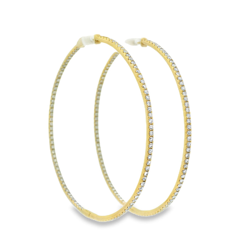 XL Diamond Hoops - VAULT SALE