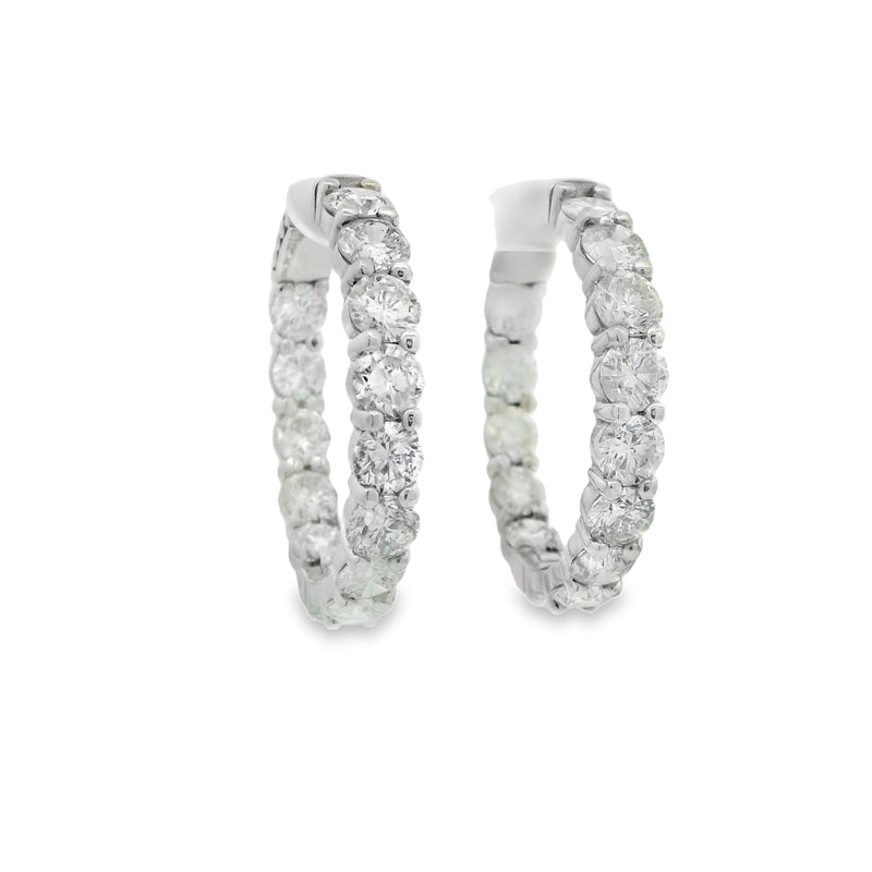 Inside Out Diamond Hoops - VAULT SALE