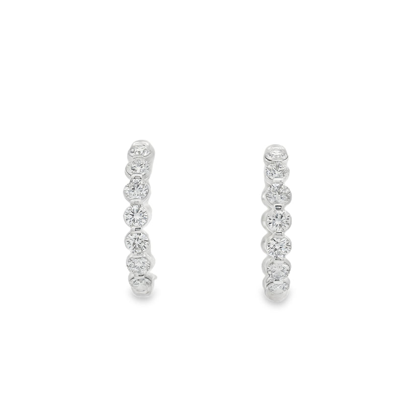 Scalloped In + Out Hoops – Milliard Diamond Concierge