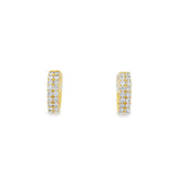 Double Row Pavé Huggies