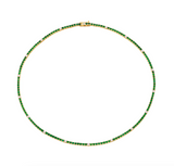 Emerald + Diamond Tennis Necklace