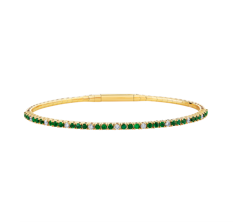 Emerald Flex Bangle