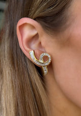 Spiral Diamond Earrings