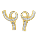 Spiral Diamond Earrings