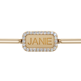 Diamond ID Tag Bracelet