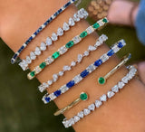 Alternating Illusion Tennis Bracelet