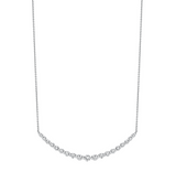 Diamond Curved Bar Necklace