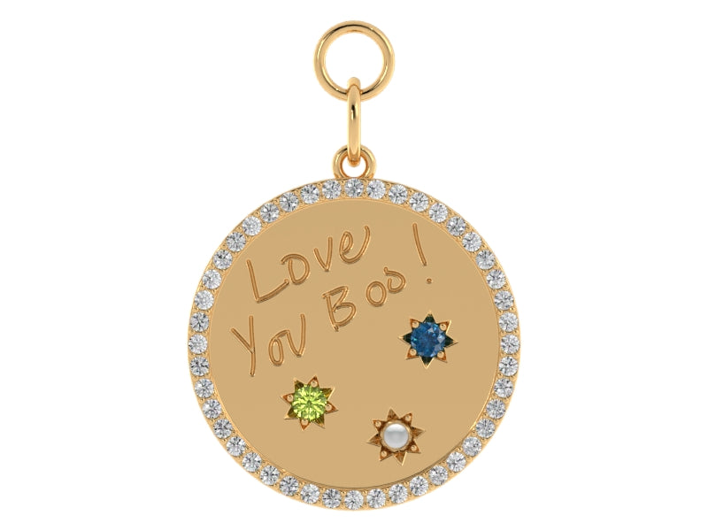 Handwriting Pendant Milliard Diamond Concierge Handwriting pendant milliard diamond concierge
