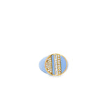 Enamel + Diamond Pinky Ring - VAULT SALE