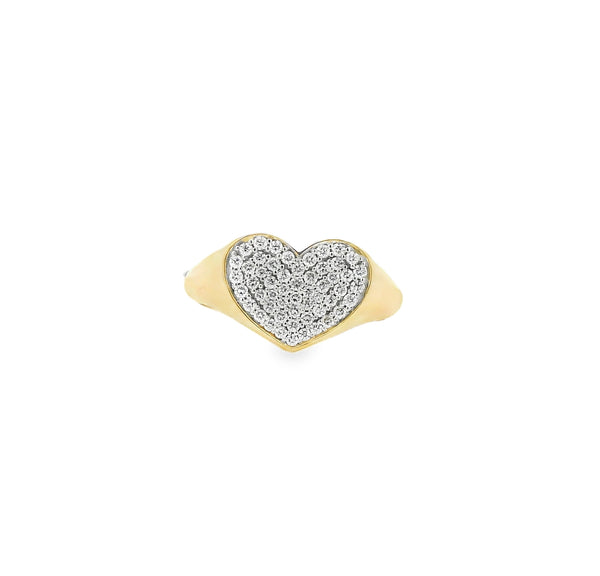 Heart Pavé Ring - VAULT SALE