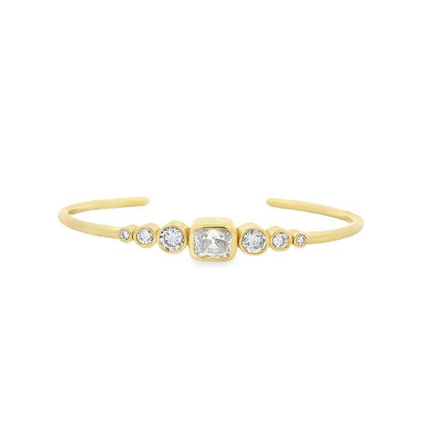 Bezel Diamond Cuff - VAULT SALE