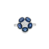 Flower Sapphire Ring