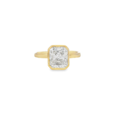 Radiant Bezel Set Engagement Ring
