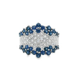 Vintage Diamond + Sapphire Ring