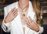 Square Link + Diamond Toggle Chain