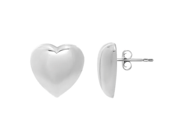 Puffy Heart Studs