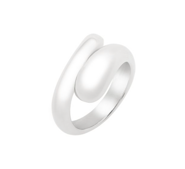 Silver Puff Wrap Ring