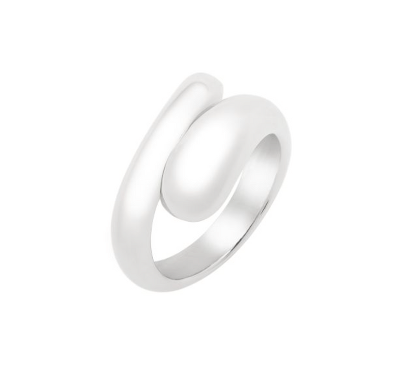 Silver Puff Wrap Ring