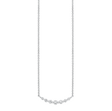 Diamond Curved Bar Necklace