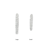 Large Oval Pavé Hoops