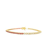 Ruby + Diamond Tennis Bracelet - VAULT SALE