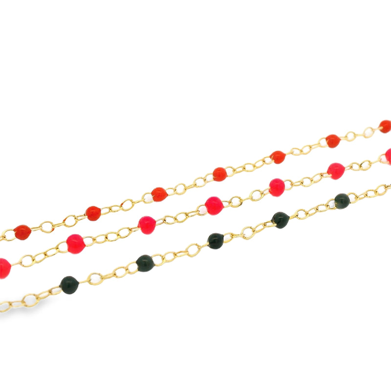 Enamel Bead Bracelet - VAULT SALE