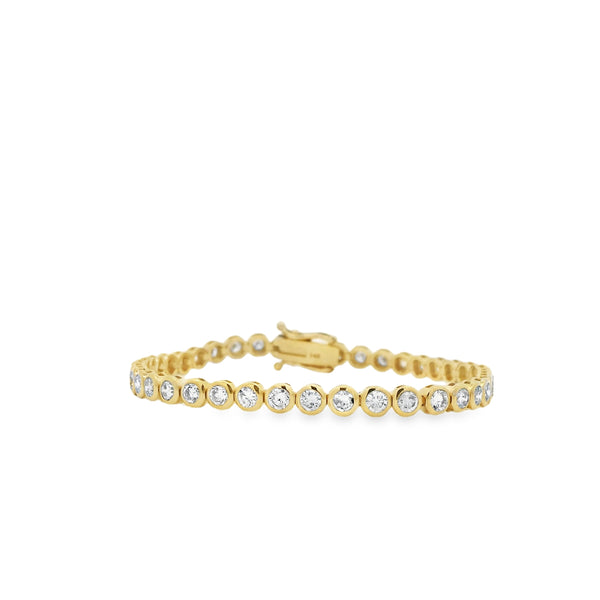 Bezel Tennis Bracelet