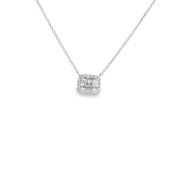 Baguette Diamond Necklace