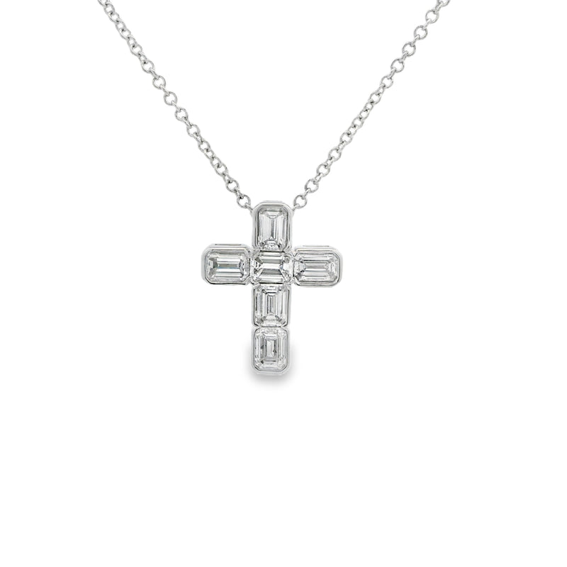 Emerald Cross Necklace