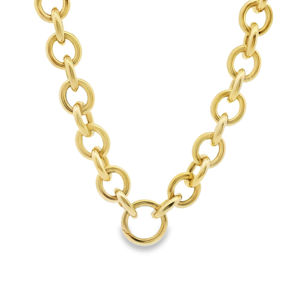 Rounded Push Clasp Chain