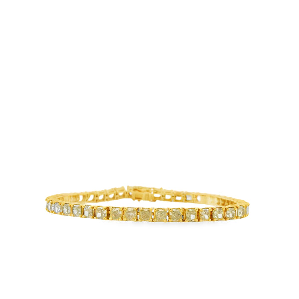 Yellow Diamond Tennis Bracelet