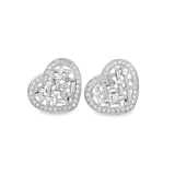 Diamond Heart Earrings
