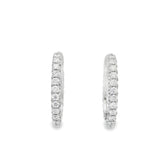 Large Oval Pavé Hoops