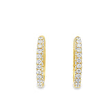 Large Oval Pavé Hoops
