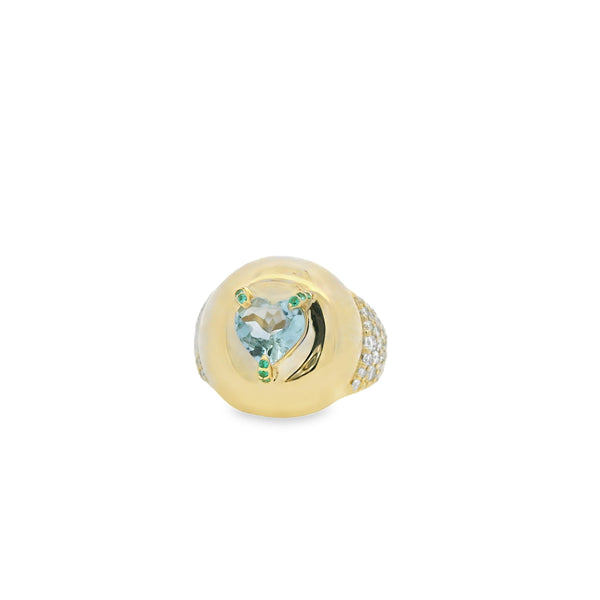 Gemstone Pebble Ring