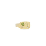 Personalized Signet Gemstone Ring