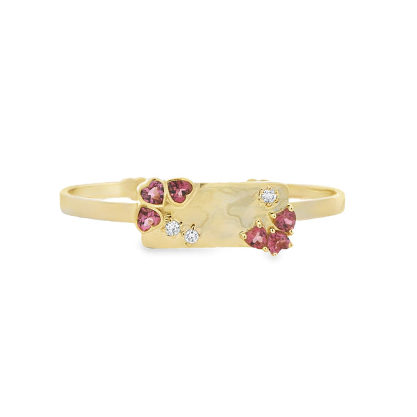 Personalized Signet Gemstone Cuff