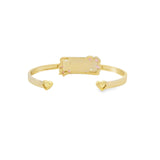 Personalized Signet Gemstone Cuff