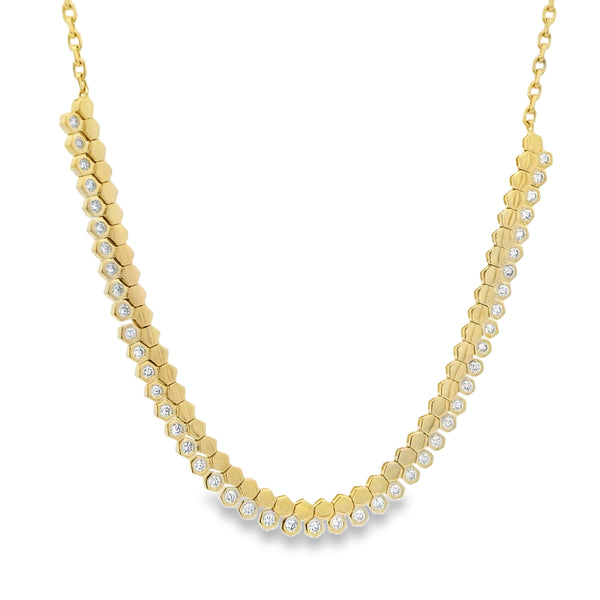 Honeycomb Diamond Necklace