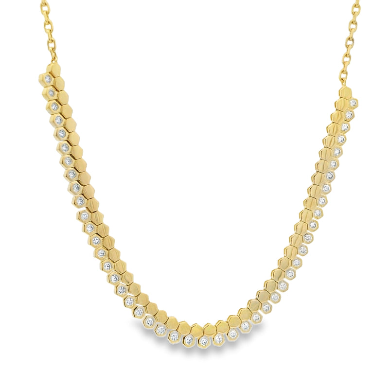 Honeycomb Diamond Necklace