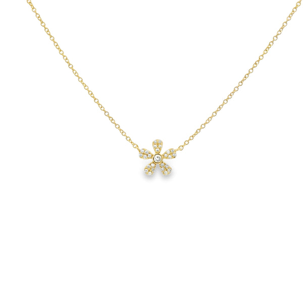 Pavé Flower Necklace