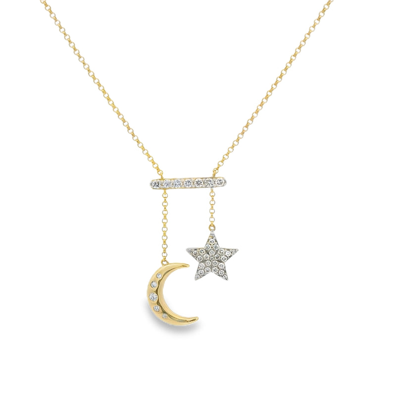 Moon + Star Necklace
