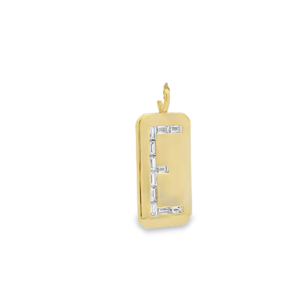"E" Dogtag Pendant