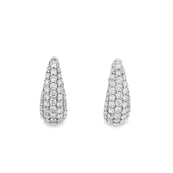 Diamond Drop Hoops