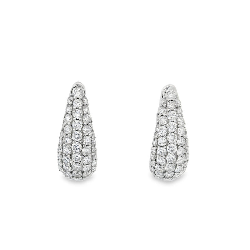 Diamond Drop Hoops