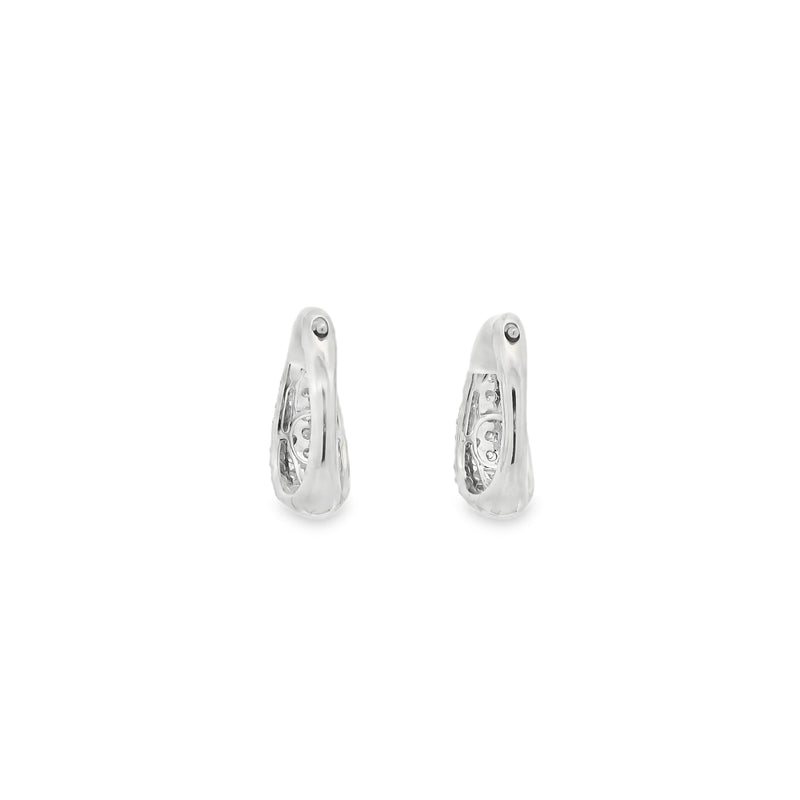 Diamond Drop Hoops