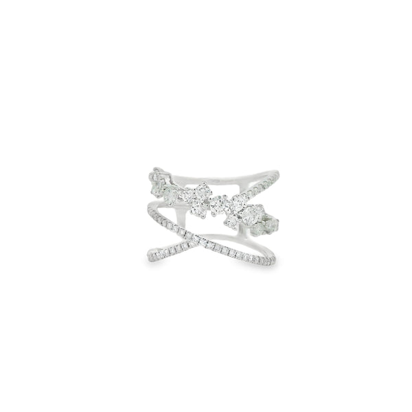 Cluster Diamond Overlay Ring