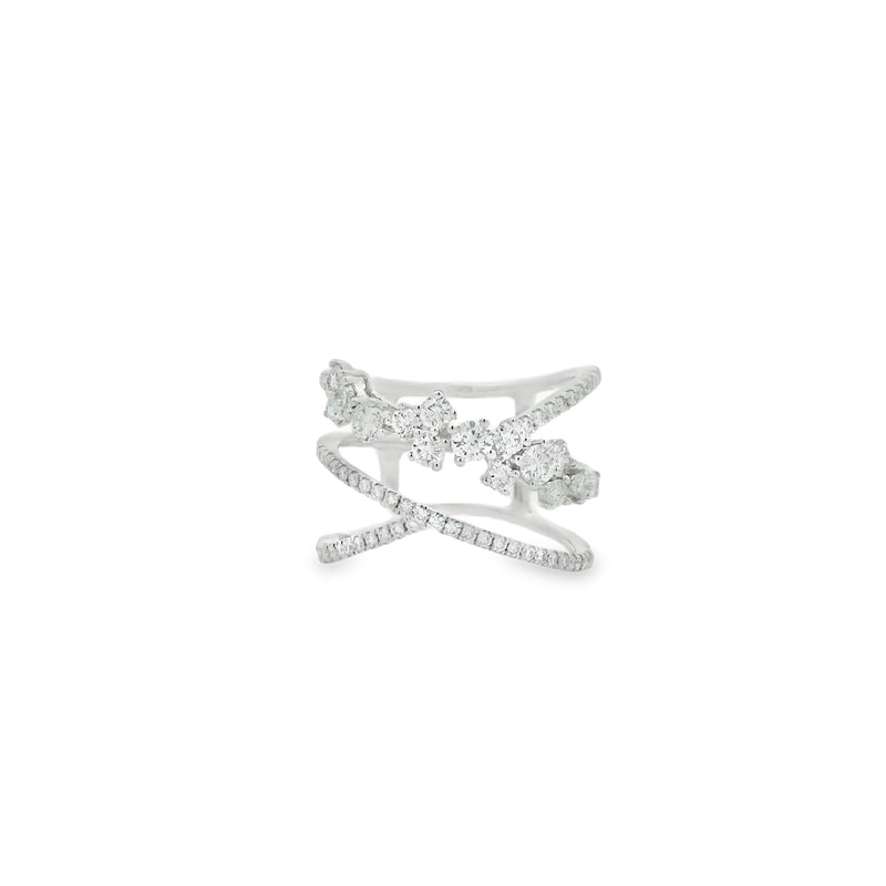 Cluster Diamond Overlay Ring